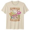 Flowers Bloom From Darkness T-Shirt Goth Floral Skull Mushroom