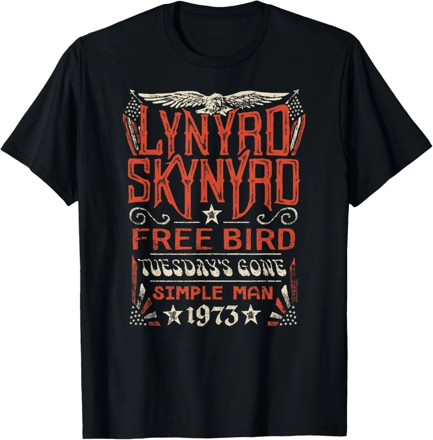 Free Bird Tuesday's Gone Simple Man Songs T-Shirt
