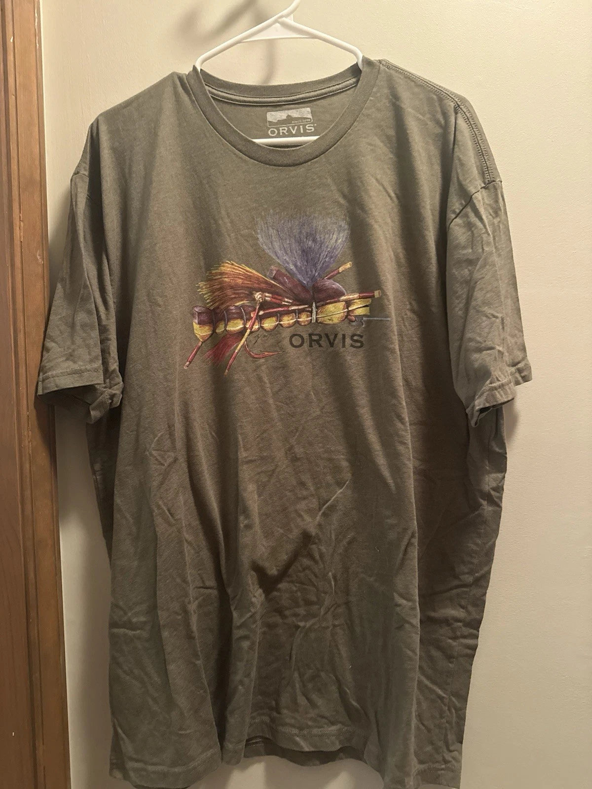 Orvis Men's Short Sleeve T-Shirt Hopper Fly Fishing Graphic 2Xl