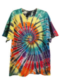Handmade Tie Dye Shirt Men Women Sz XL Hippie Tee Short Sleeve Gildan (T213)