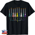 Hanukkah Chanukkah Menorah Cats Jewish T-Shirt Women Girls Kids Men