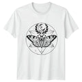 Gothic Celestial Moth T-Shirt Vintage Occult Moon Alternative Dark   Sizes S-5XL