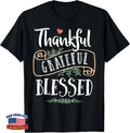 Thanksgiving Thankful Grateful Blessed Women Men Boys Girls T-Shirt