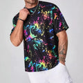 Mens For graffiti Print T Shirt High Street Fashion For Vacation And Club
