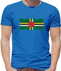 Dominica Grunge Flag Style - T-Shirt - Dominican Country Live Love