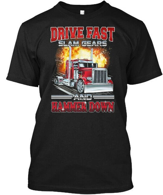 Trucker T-Shirt Made in USA Size S to 5XL T-Shirt Made in USA Size S to 5XL