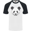A Panda Bear Face Mens S/S Baseball T-Shirt