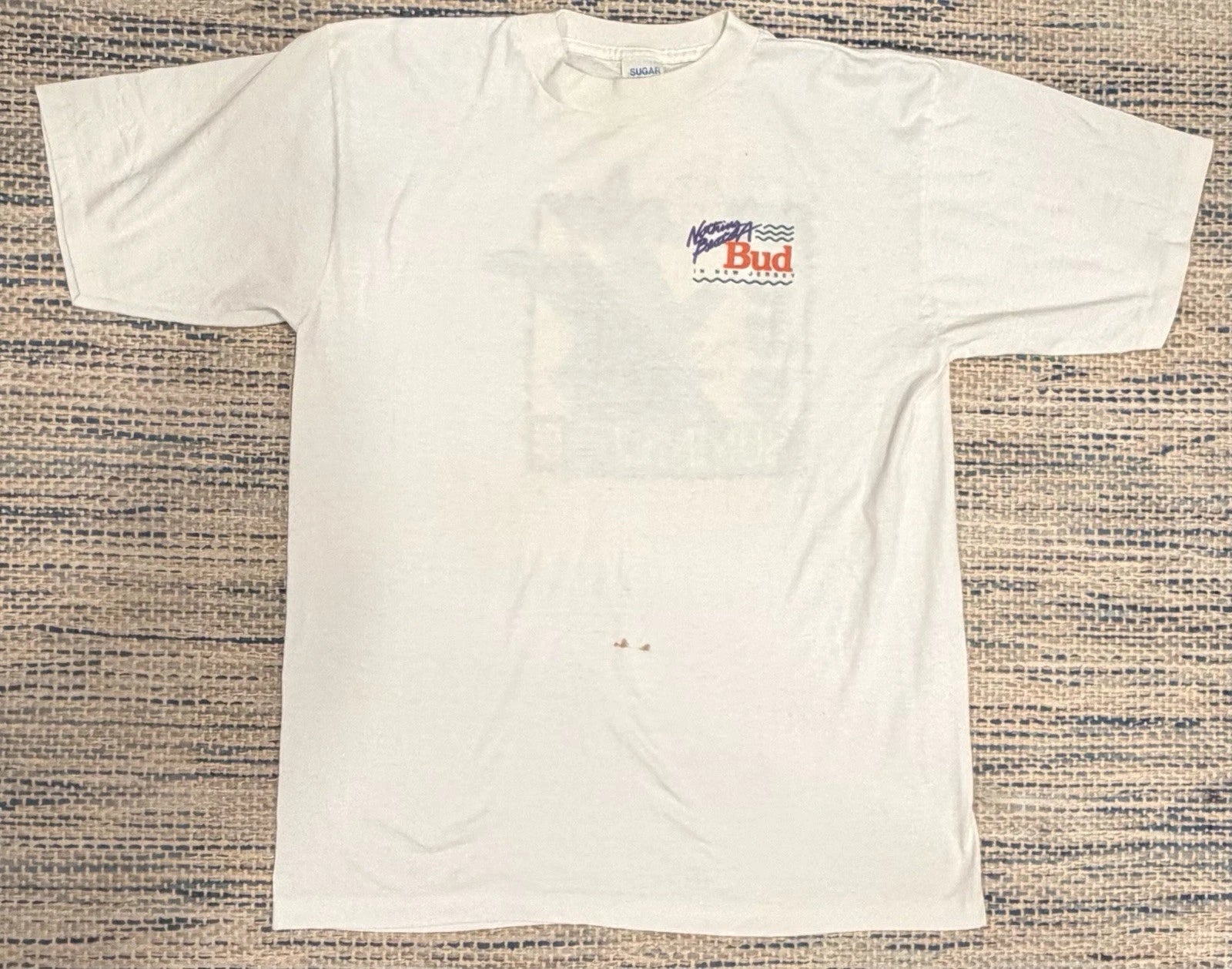 Vintage 1992 Bud Summer 92 New Jersey T Shirt XL Single Stitch