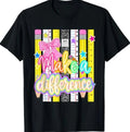 Teacher Life Make Different Pencil Motivational Back School T-Shirt