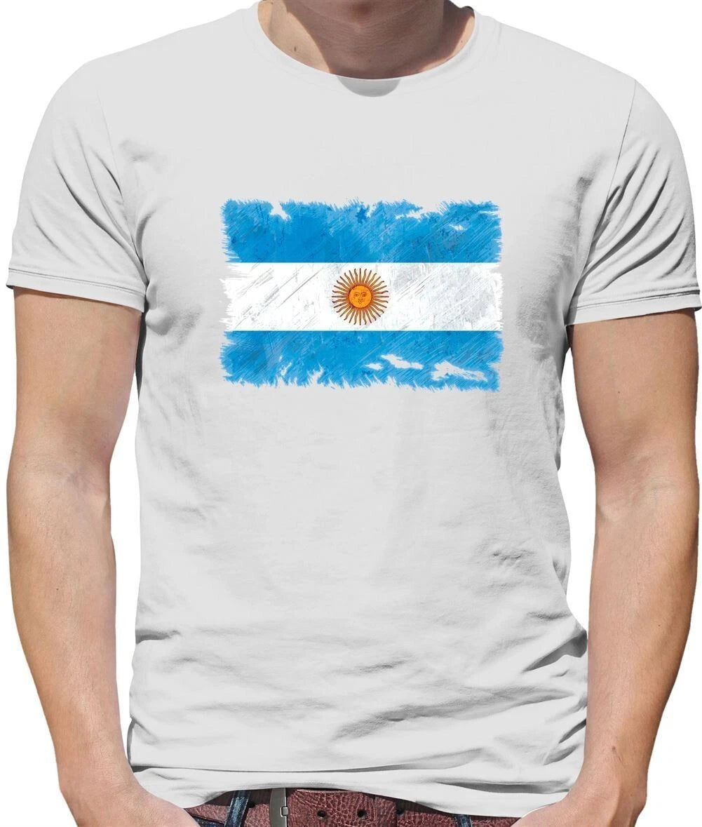 Argentina Grunge Flag - T-Shirt - Buenos Aires Argentine Country Flags