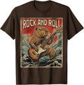 Capybara Playing Guitar Rock On Vintage Guitarist Unisex T-Shirt