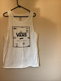 Vans Men's Legendary Original Classic Tank Top Size Medium Ice White w/BOLD LOGO