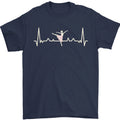 Ballerina Dancer ECG Dancing Ballet Pulse Mens T-Shirt 100% Cotton
