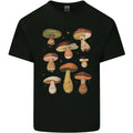 Mushroom Faces Foraging Mycology Mens Light Cotton T-Shirt
