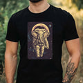 Mens Elephant as Astronaut Print Cotton T-Shirt Size XS to 5XL