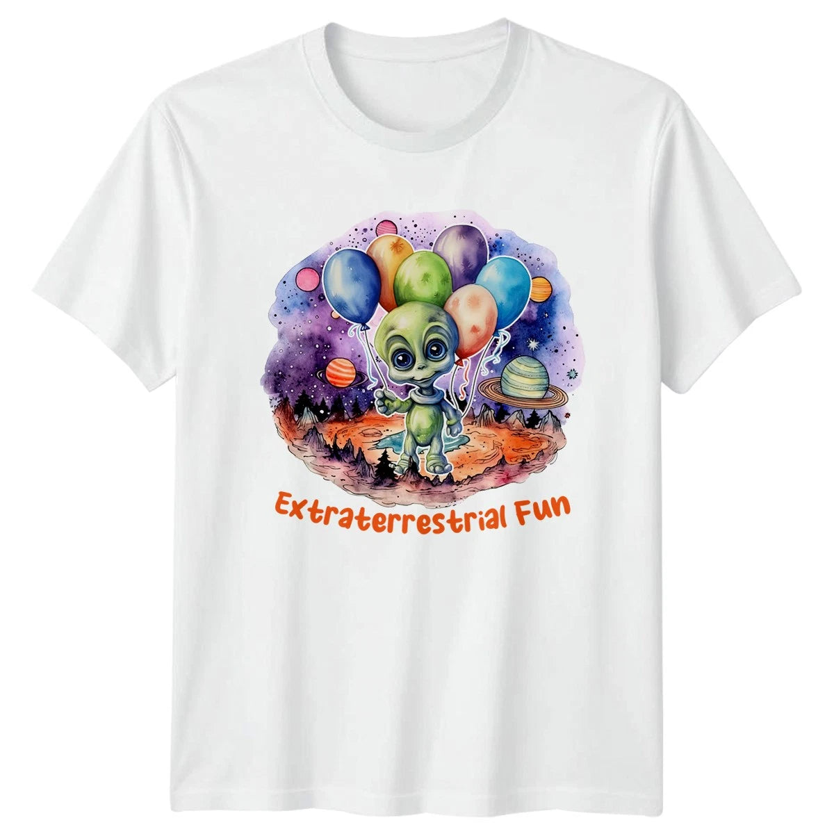 Extraterrestrial Fun T-Shirt Cute Alien Outer Space Birthday Gift For Him