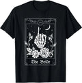 Wedding Tarot Card The Bride Halloween Bachelorette Matching Unisex Coton Tshirt