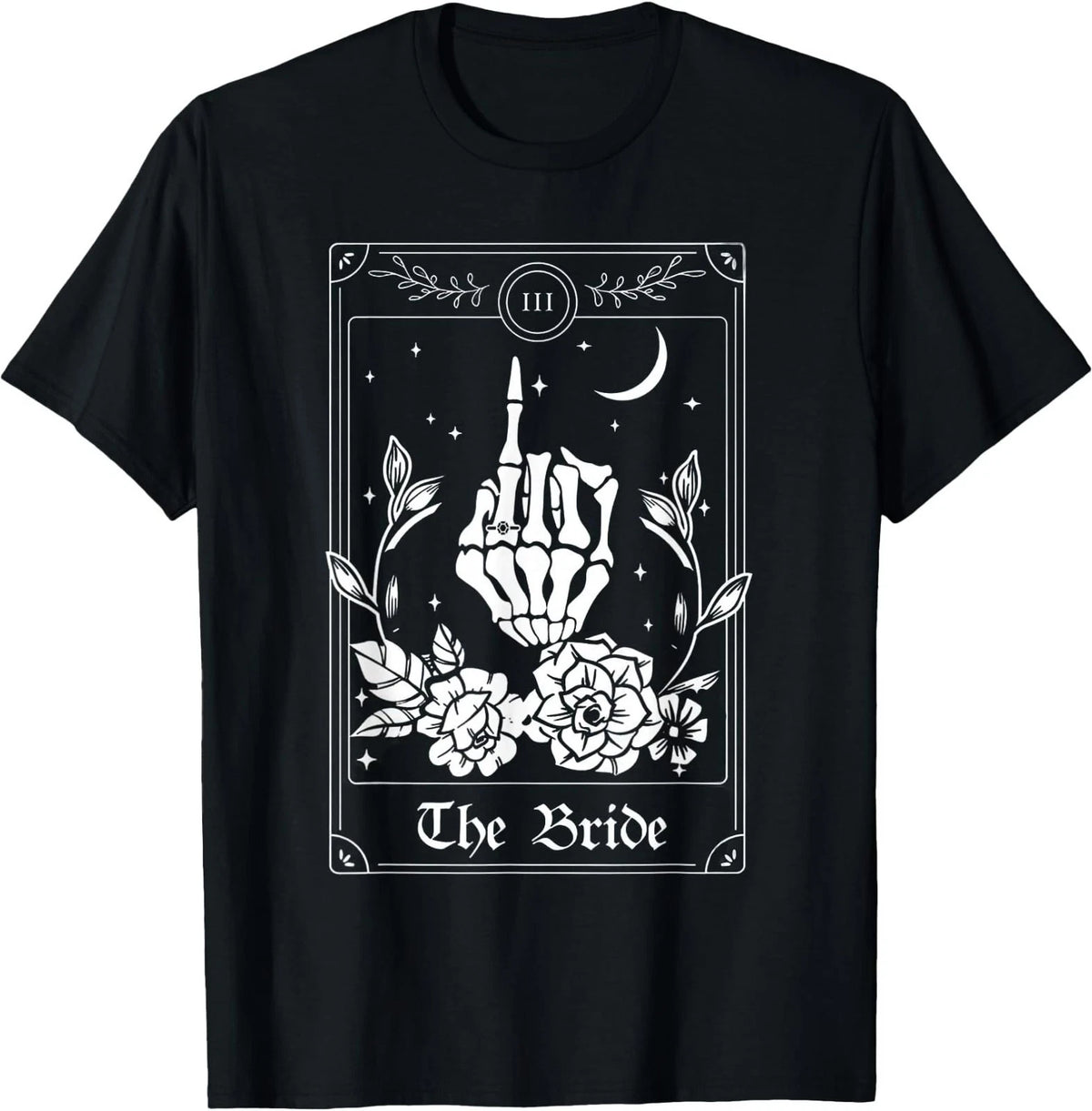 Wedding Tarot Card The Bride Halloween Bachelorette Matching Unisex Coton Tshirt