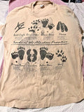 BALD EAGLE RIVER OTTER BLACK BEAR T-SHIRT MENS SIZE 2XL LIGHT BROWN