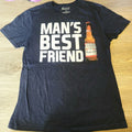 Budweiser Mans Best Friend Beer T-Shirt Size S Navy Blue 2016 Anheuser Busch
