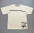 Vintage Pepe Jeans Shirt Mens 2XL Cream Felt Logo Hip Hop Street Wear Skate Y2K