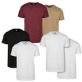 Urban Classics Basic Tee 2-Pack Mens Men Blank T-Shirt Business Casual Sun