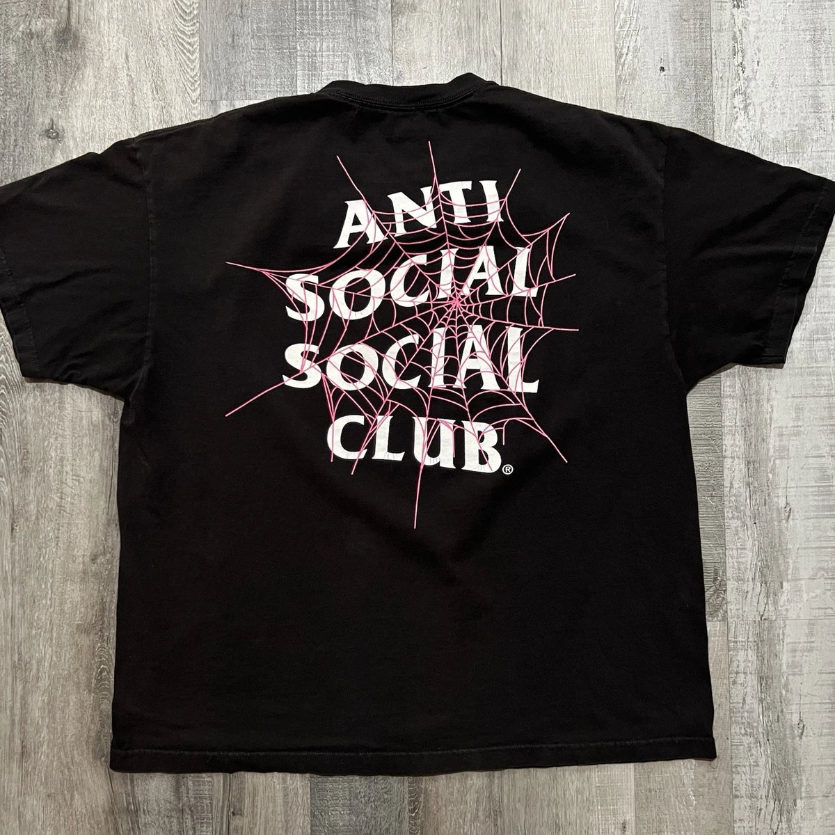 Anti Social Social Club Web Of Lies Spider Web Graphic ASSC T Shirt Men's 2XL
