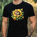 Mens Watercolour Mouse Motif Cotton T-Shirt Size XS to 5XL