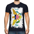 US Virgin Islands Grunge Flag Men T-Shirt Gift Clothes Jersey