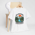 Go Outside Touch Grass T-Shirt Funny Nature Hiking Camping Mountain Tee Image 1 of 4