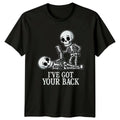 Skeleton I'Ve Got Your Back T-Shirt Funny Sarcastic Graphic Tee
