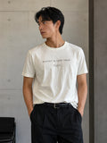 Peserico Uomo “Believe In Your Ideas” White Graphic T-Shirt XL Italy