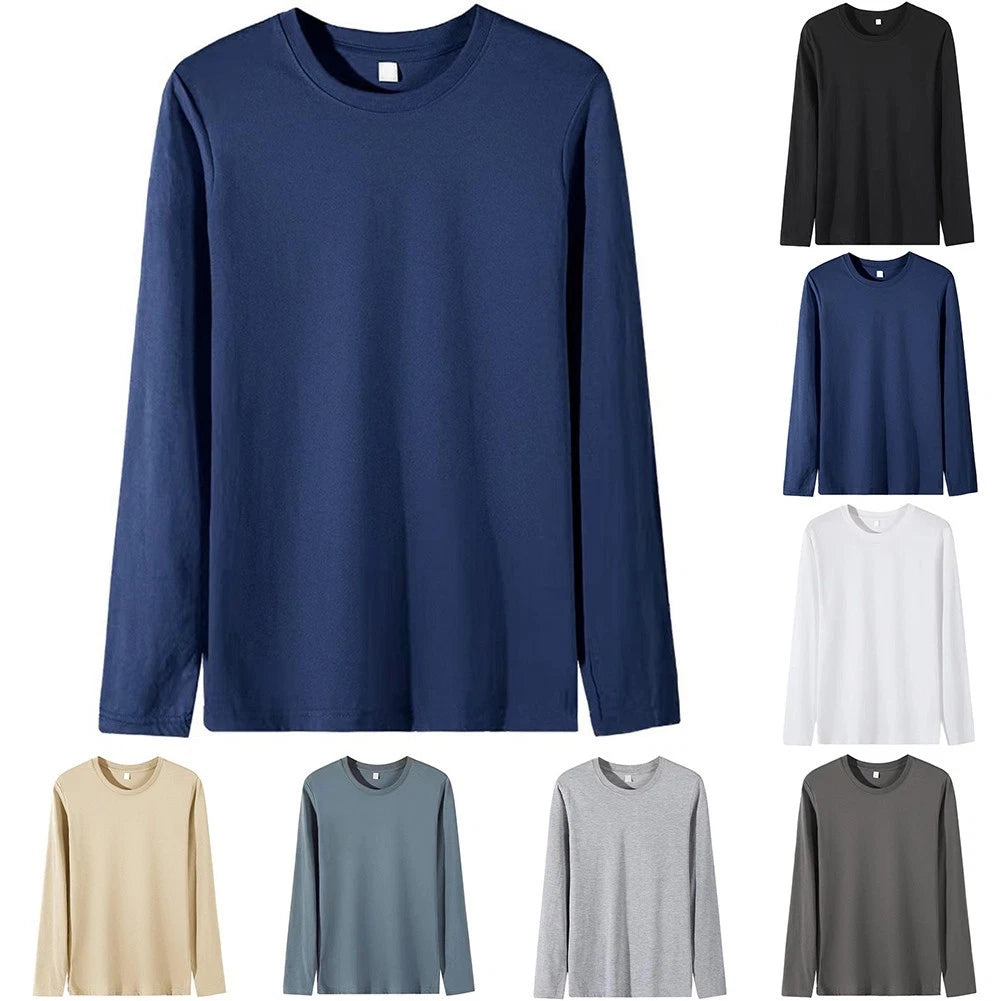 Trendy Mens Pullover T Shirt with Round Neck for Home and Casual Outings