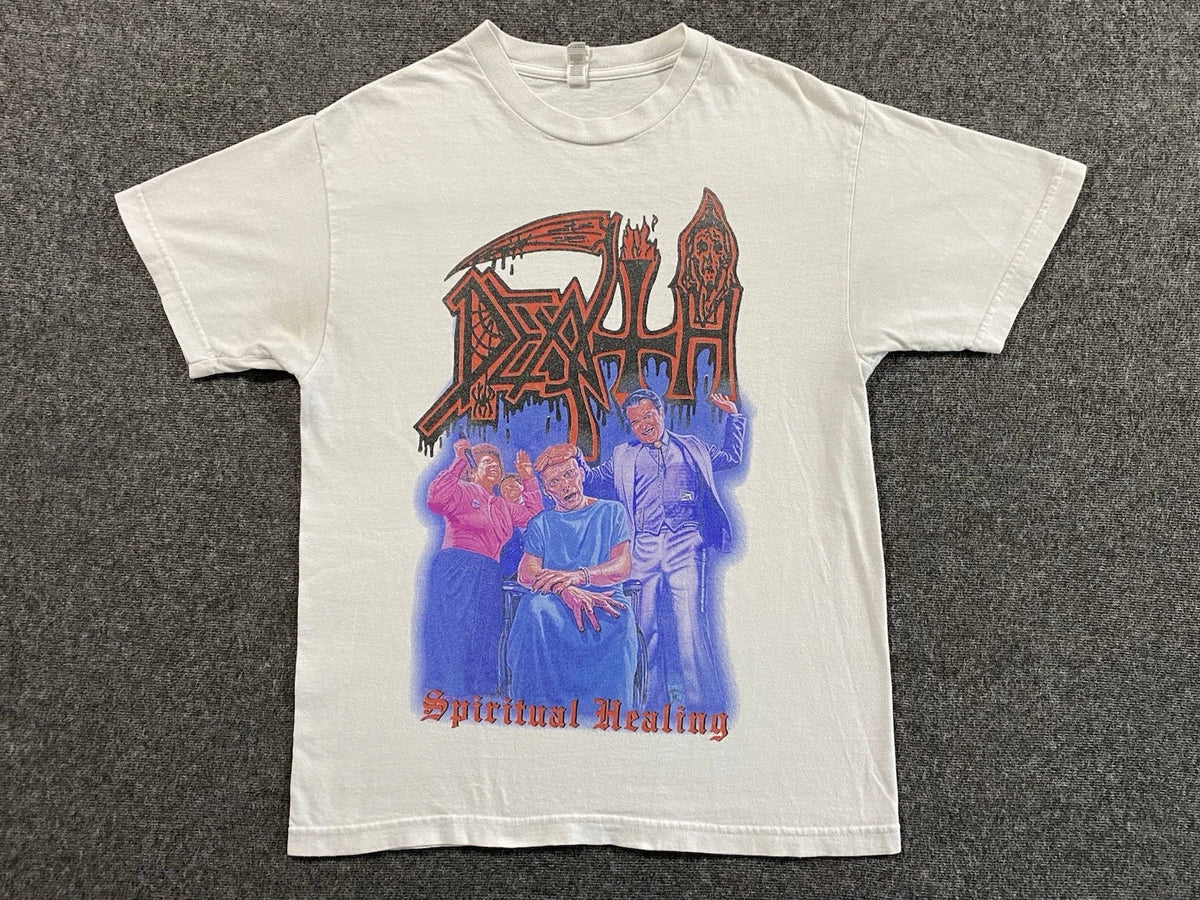 Death ‘Spiritual Healing’ T-Shirt Size Medium White 2012 Alstyle Death Metal
