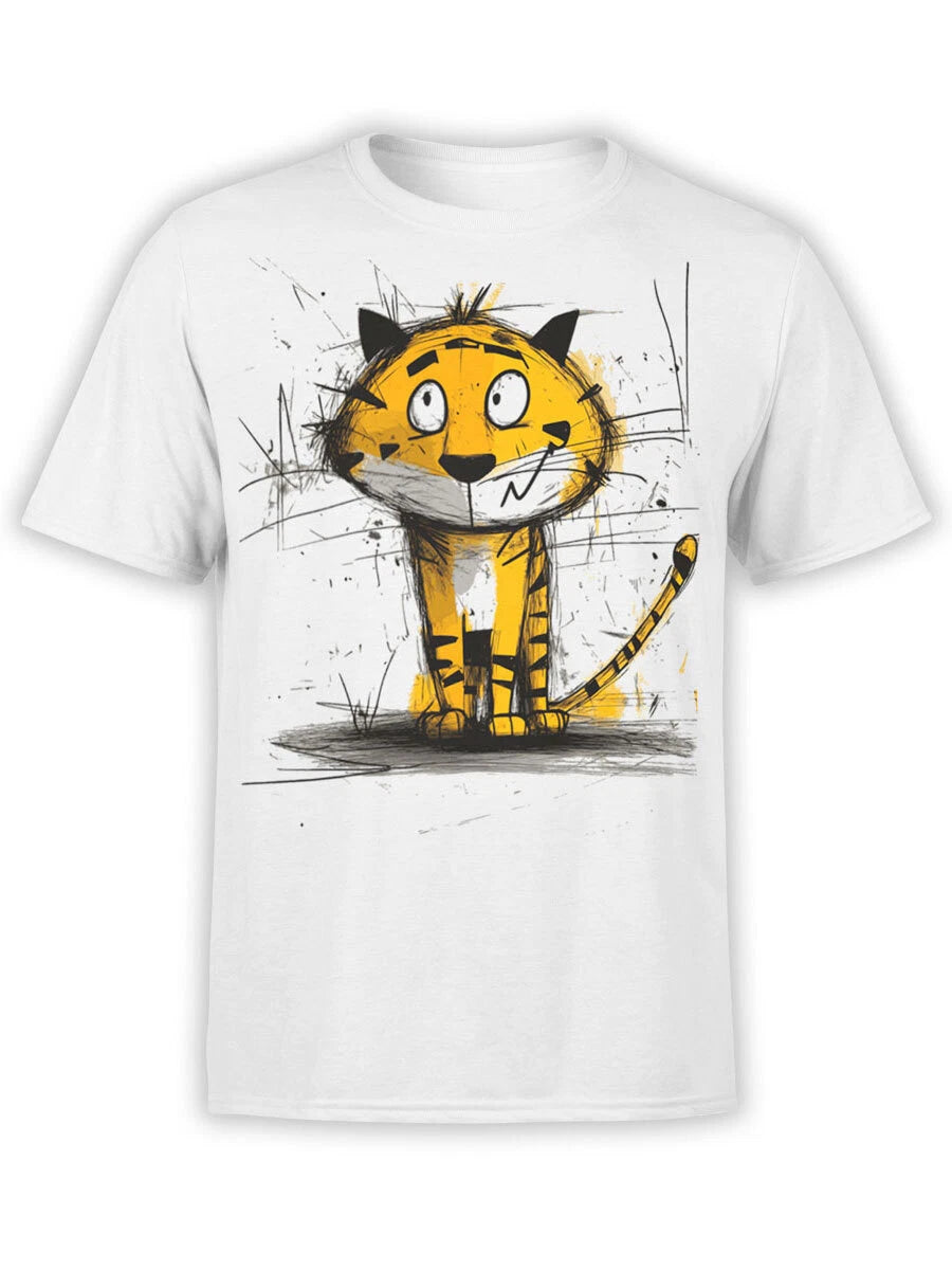 FANTUCCI Tiger T-Shirt Collection | Scribble Tiger T-Shirt | Unisex