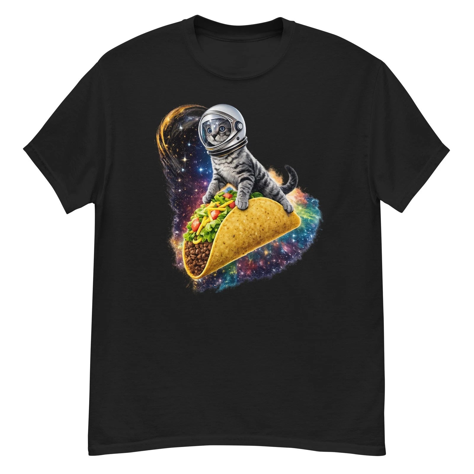 Cat and Taco Unisex Graphic T-Shirt 100% Cotton