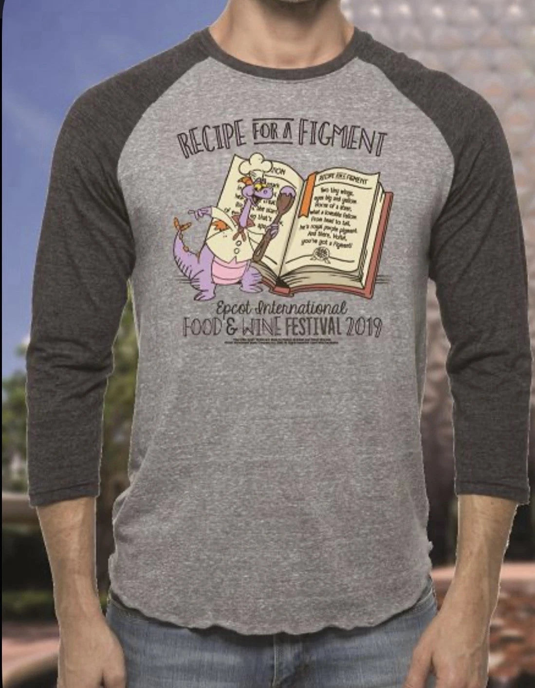 FIGMENT Walt Disney World EPCOT Food & Wine 2019 Raglan 3/4 sleeve shirt 3XL