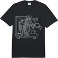 Espresso Machine Barista Coffee Lover Heavyweight T-Shirt for Adults Image 1 of 2
