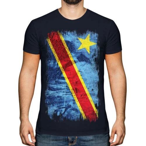Democratic Republic of Congo Grunge Flag T-Shirt Democratic Republic of
