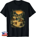 Winter Village Cabin Retro Christmas T-Shirt U5