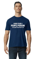 People Person  Funny Mens T-shirt Graphic Tees Humor Jokes Adult Adulting Mens