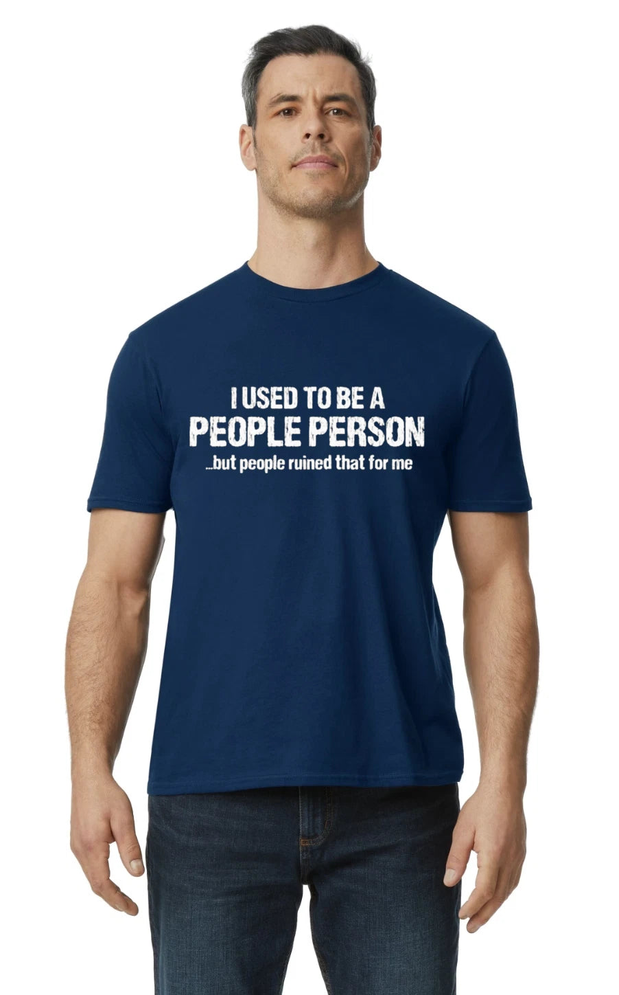 People Person  Funny Mens T-shirt Graphic Tees Humor Jokes Adult Adulting Mens