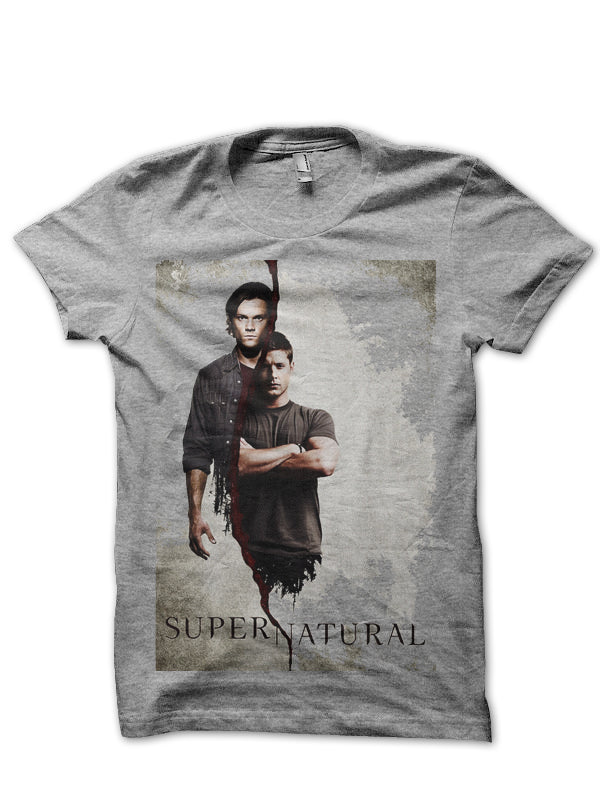 Supernatural Grey T-Shirt Style001 Hoodie, Sweatshirt | PureTeeCo.com