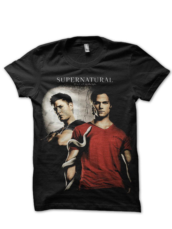 Supernatural Black T-Shirt Style008 Hoodie, Sweatshirt | PureTeeCo.com