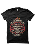 Burning Skull Black T-Shirt Hoodie, Sweatshirt | PureTeeCo.com
