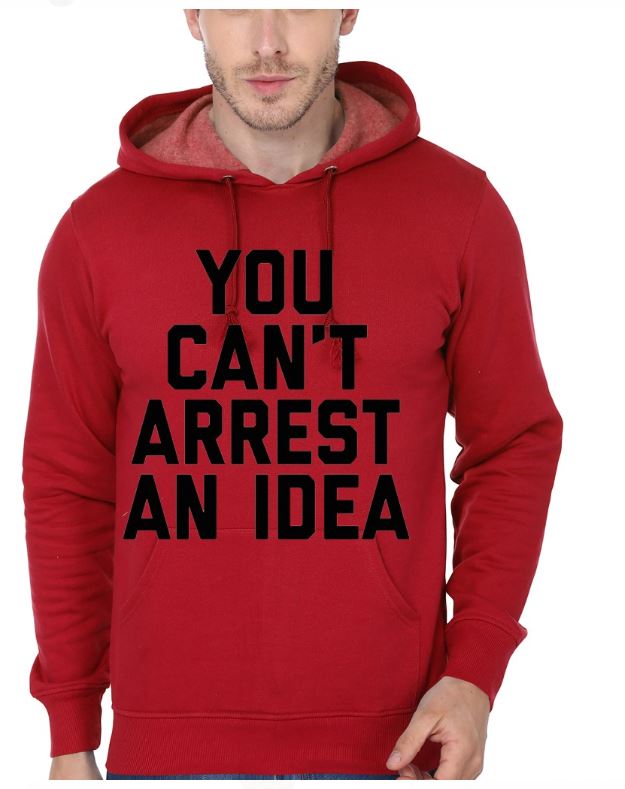 You Canâ€™t Arrest an Idea Red Hoodie T-Shirts, Sweatshirt | PureTeeCo.com