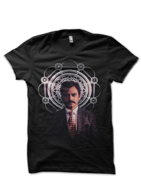 Sacred Games Half Sleeve Black T-Shirt Hoodie, Sweatshirt | PureTeeCo.com