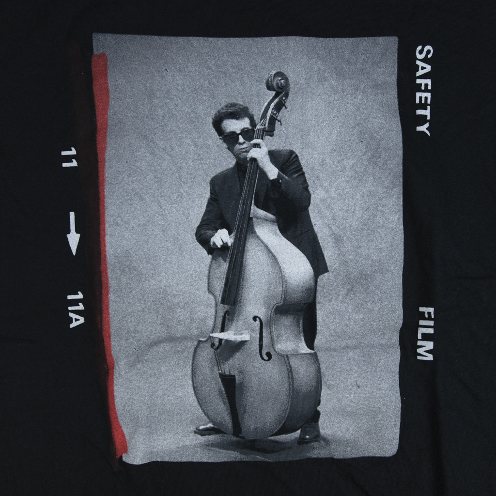 Stand Up Bass Portrait Black T-Shirt Hoodie, Sweatshirt | PureTeeCo.com (Image 2)
