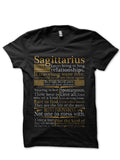 Sagittarius Black T-Shirt Hoodie, Sweatshirt | PureTeeCo.com