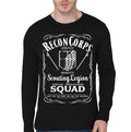 Recon Corps Black Full Sleeve Tee Hoodie, Sweatshirt | PureTeeCo.com